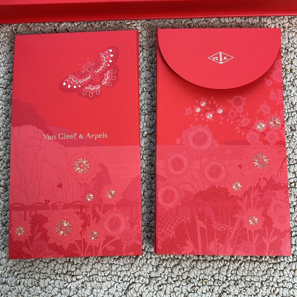 Van Cleef & Arpels 2025 lunar new year red envelope (box + 20 envelopes) - Picture 11 of 12